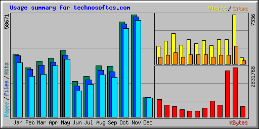 Usage summary for technosoftcs.com